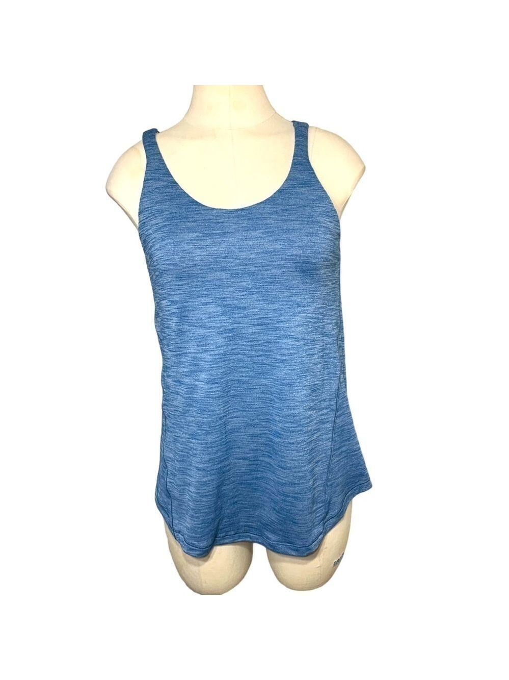 Lululemon Tank Top Lot Of 2 Sz 4 Blue Red Built In Bra Racerback Camisole Sport - Picture 2 of 16